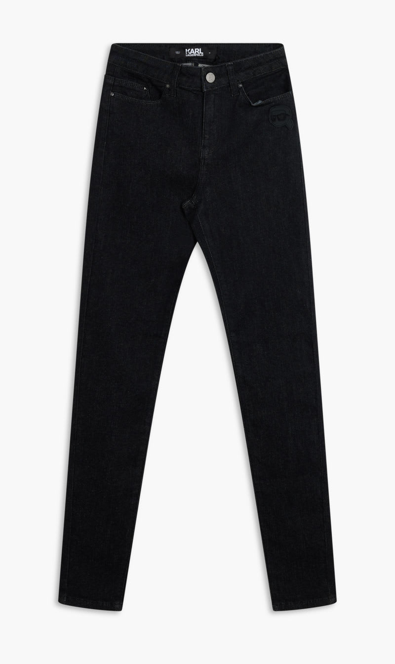 

Karl Lagerfeld Black Ikonik 20 Denim Pants for Women | The Deal Outlet