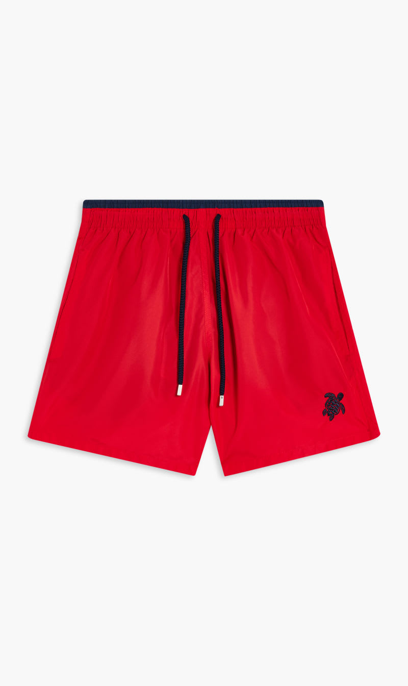 

Vilebrequin Red Solid Elasticated Shorts for Men | The Deal Outlet