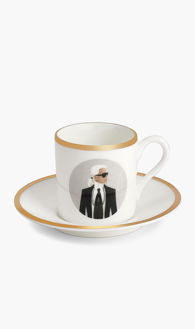 

Who Icons Grey Karl Espresso Cup & Saucer | The Deal Outlet