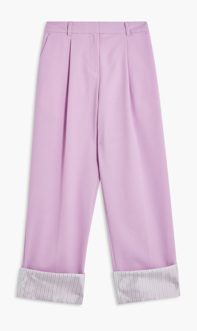 

Karl Lagerfeld Purple Hun Kim's Edit Tailored Pants for Women | The Deal Outlet