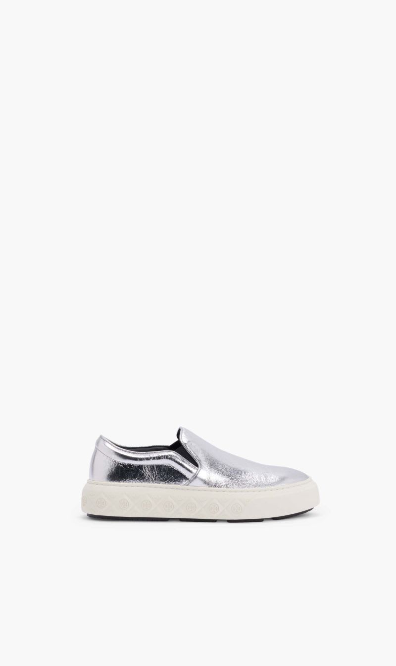 

Tory Burch Silver Ladybug Slip On Sneaker for Women | The Deal Outlet