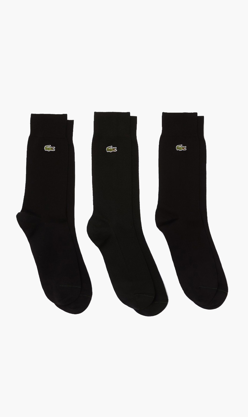 

Lacoste White Ribbed Cotton High Socks for Men | The Deal Outlet