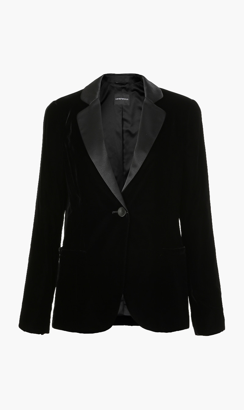 

Emporio Armani Shiny Unstructured Blazer