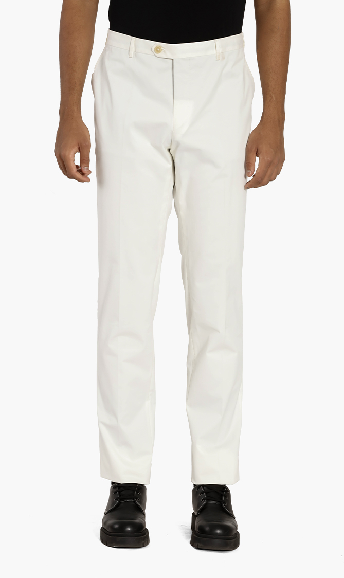 

Plain Chino Pants, White