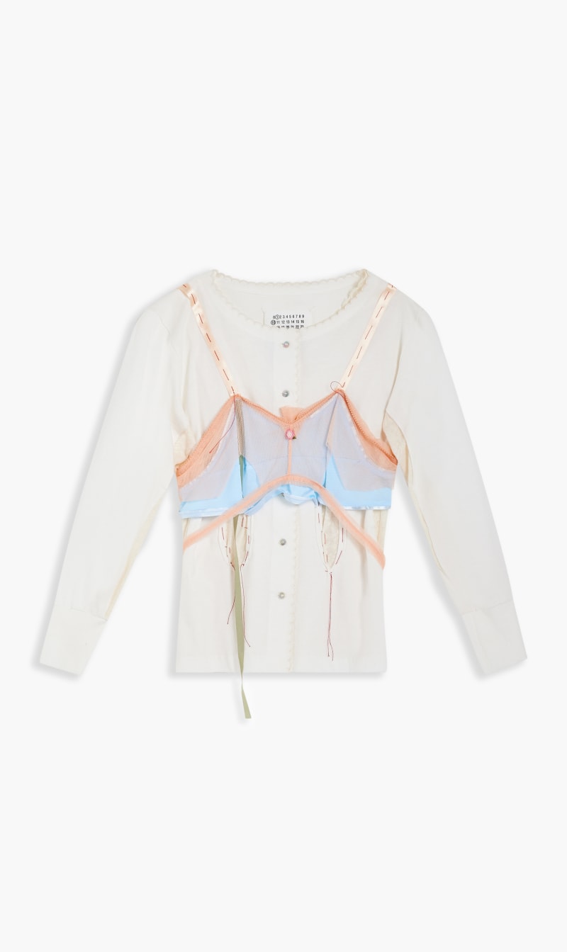 

Maison Margiela White Avp Off White Long-sleeved Top for Women | The Deal Outlet