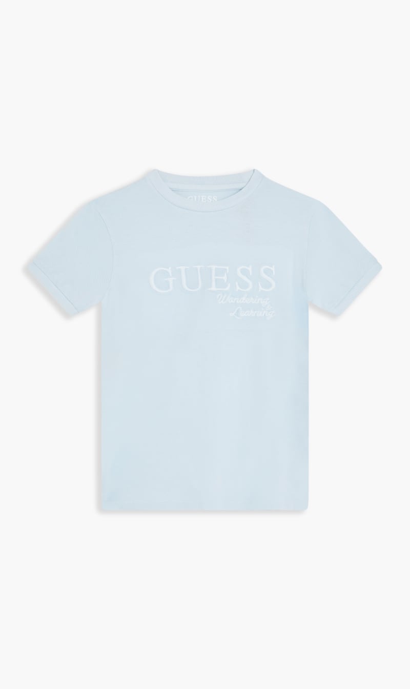 

Guess Blue Organic Ceremony Piquet T-shirt | The Deal Outlet