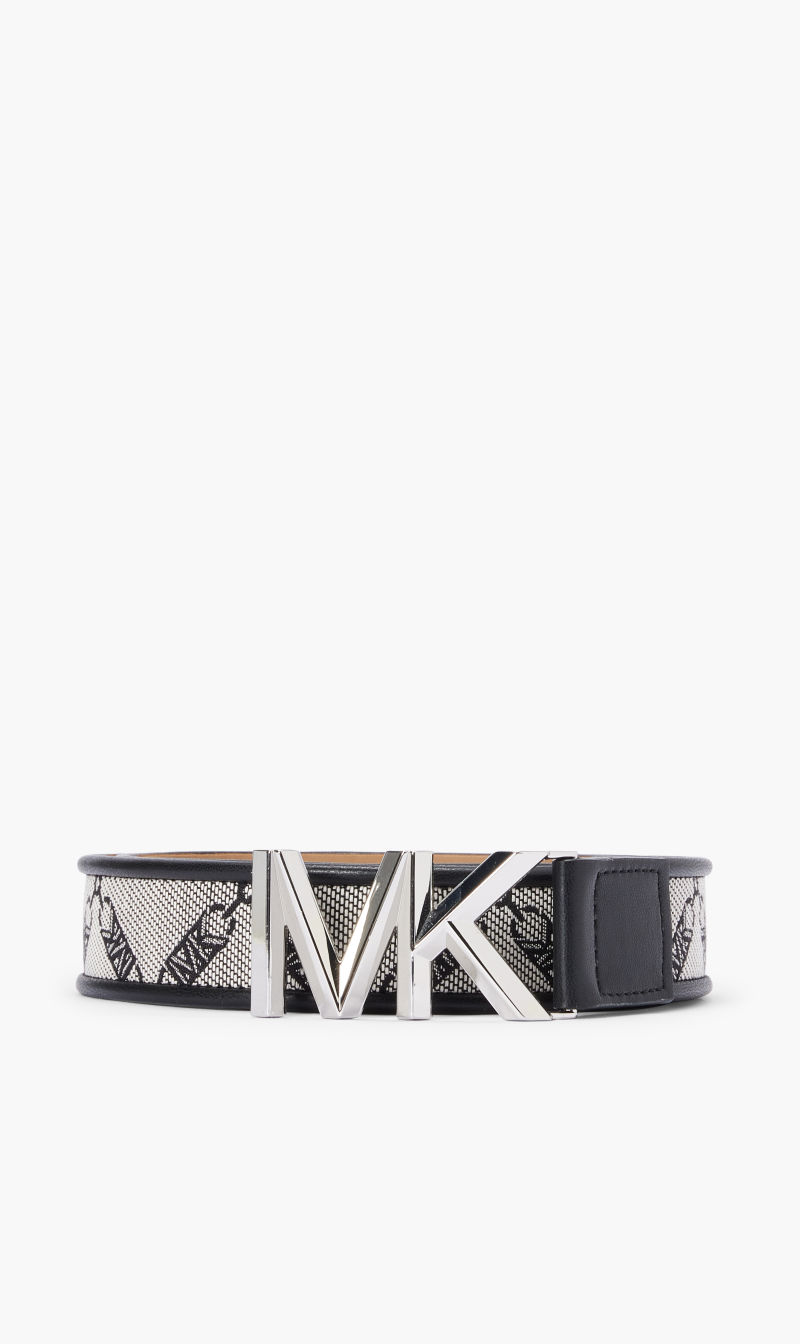 

Michael Kors Black 35mm Logo Jacquard Belt for Women | The Deal Outlet