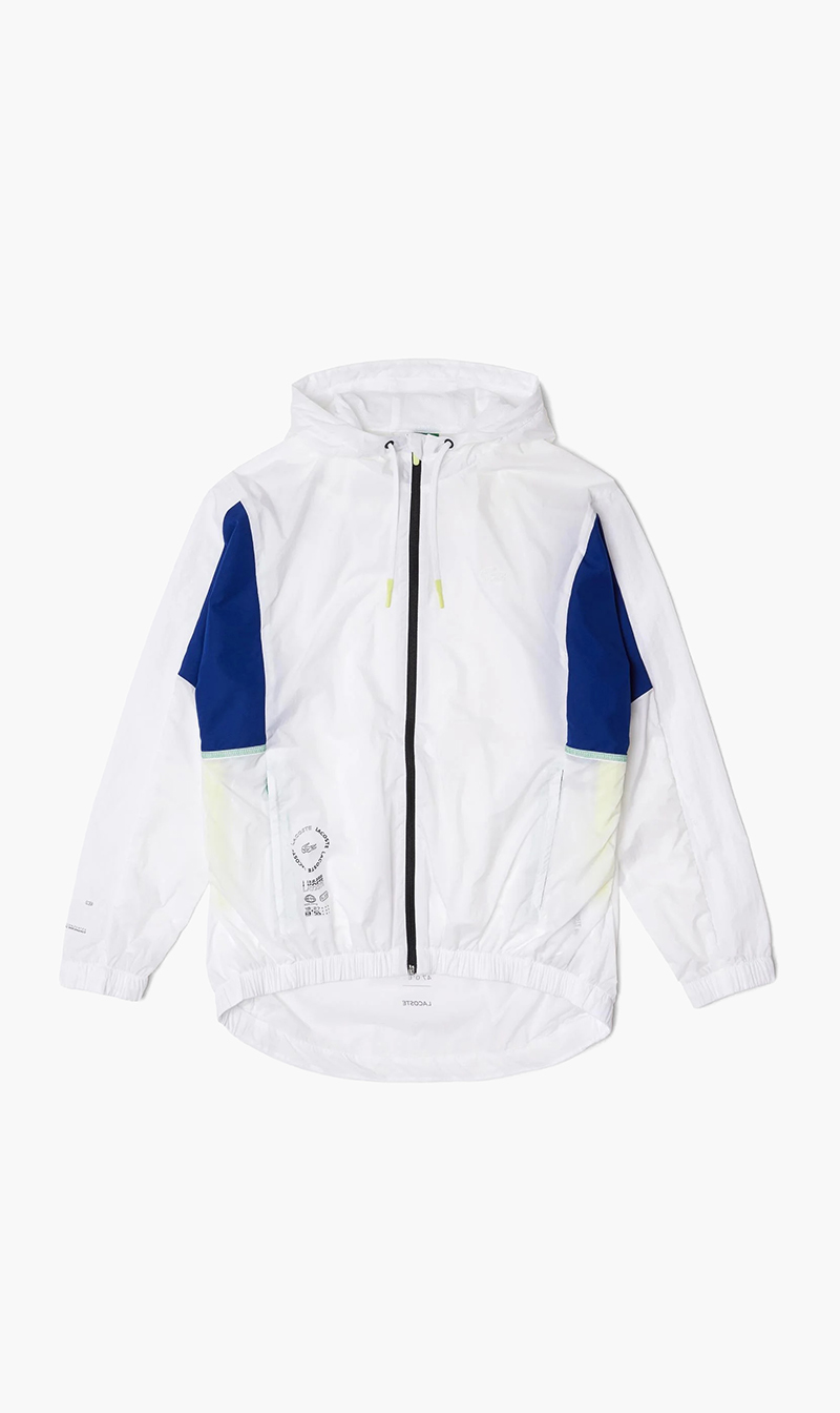 

Lacoste White Water Repellent Jacket for Men | The Deal Outlet