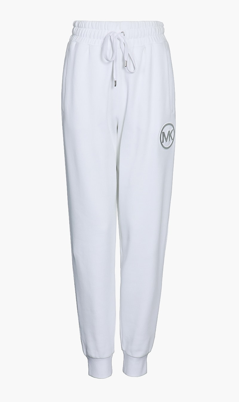 

Cotton Track Pants, White