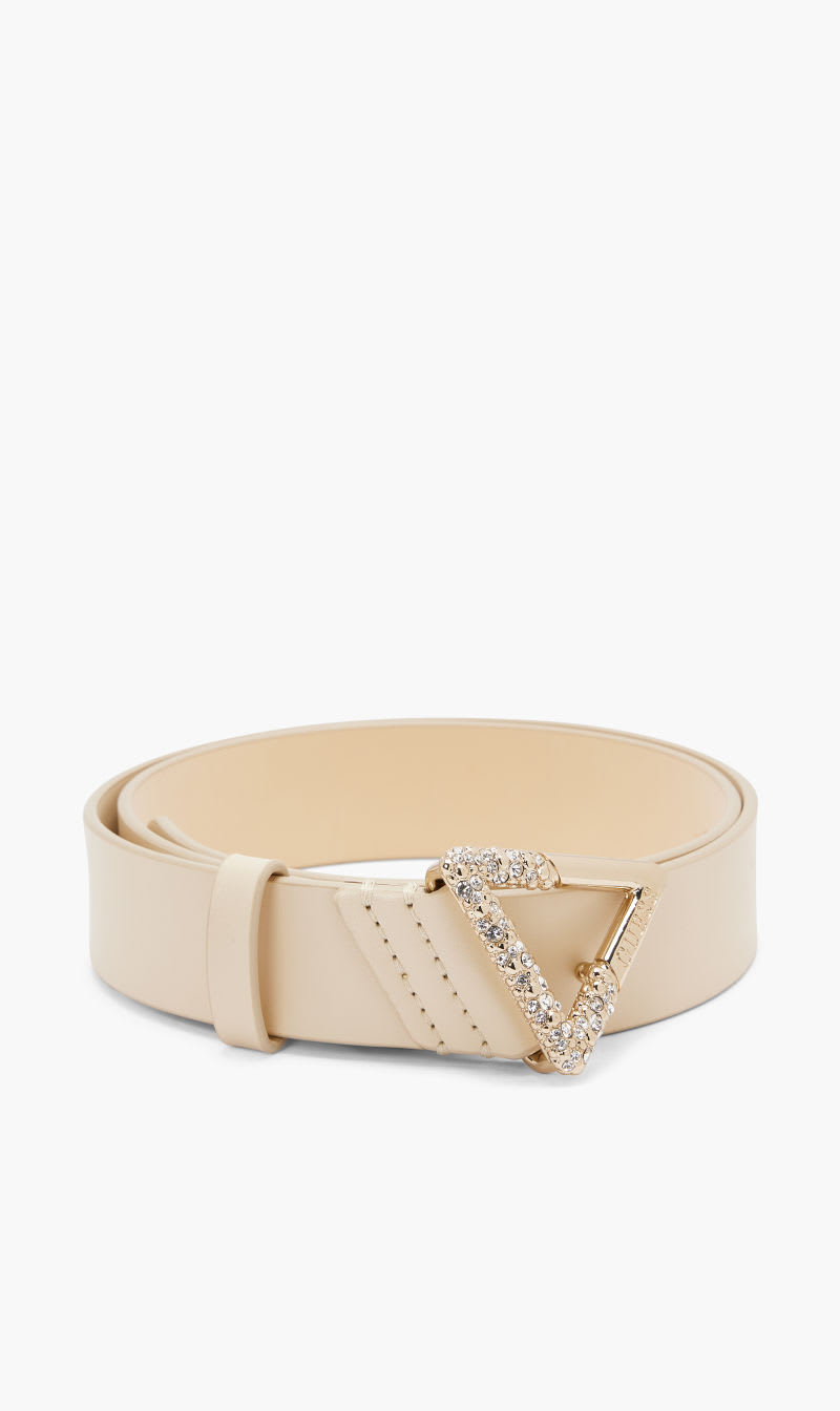 

Guess Beige Adjustable & Not Rev Belt for Women | The Deal Outlet