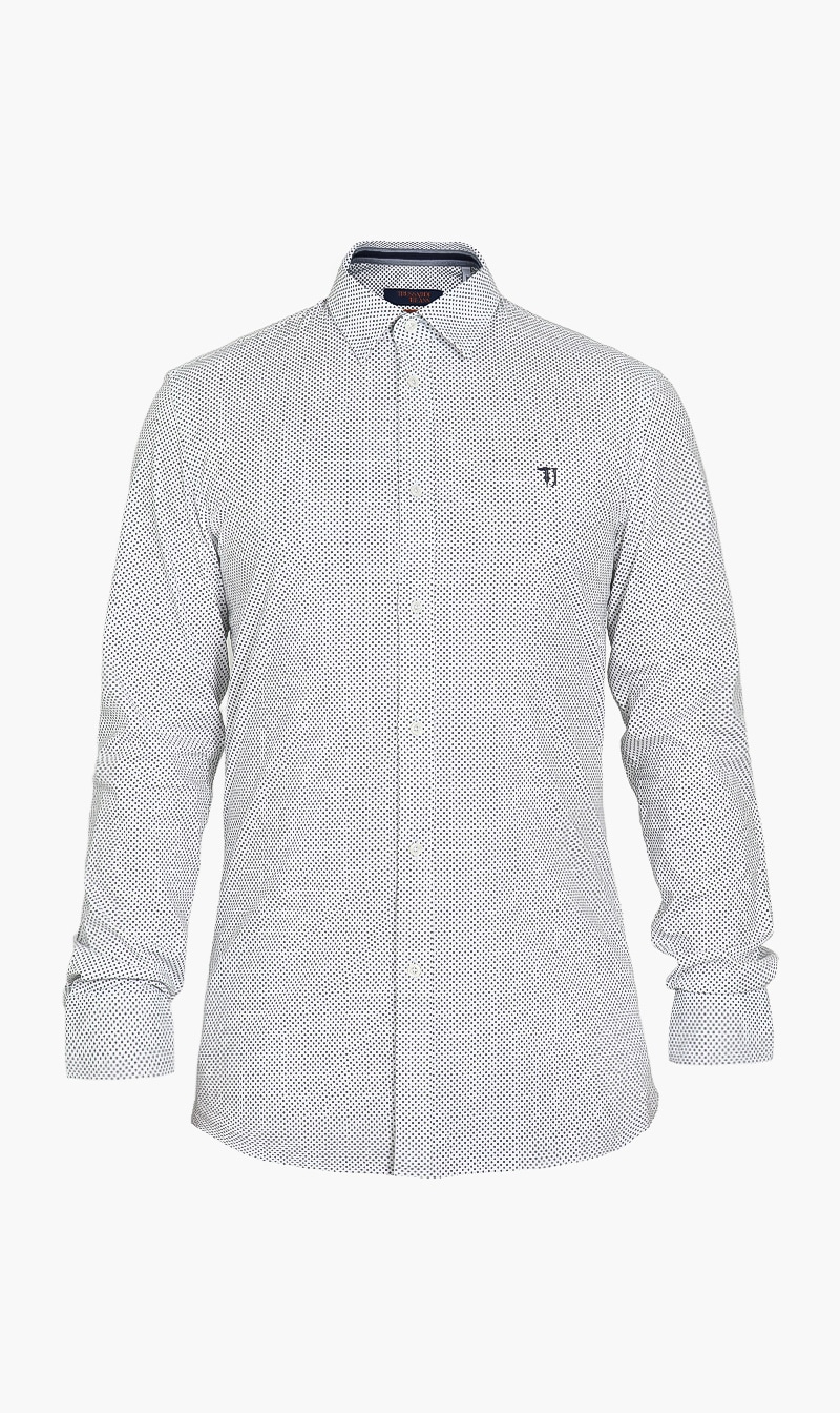 

Regular Fit Rhombus Shirt, White