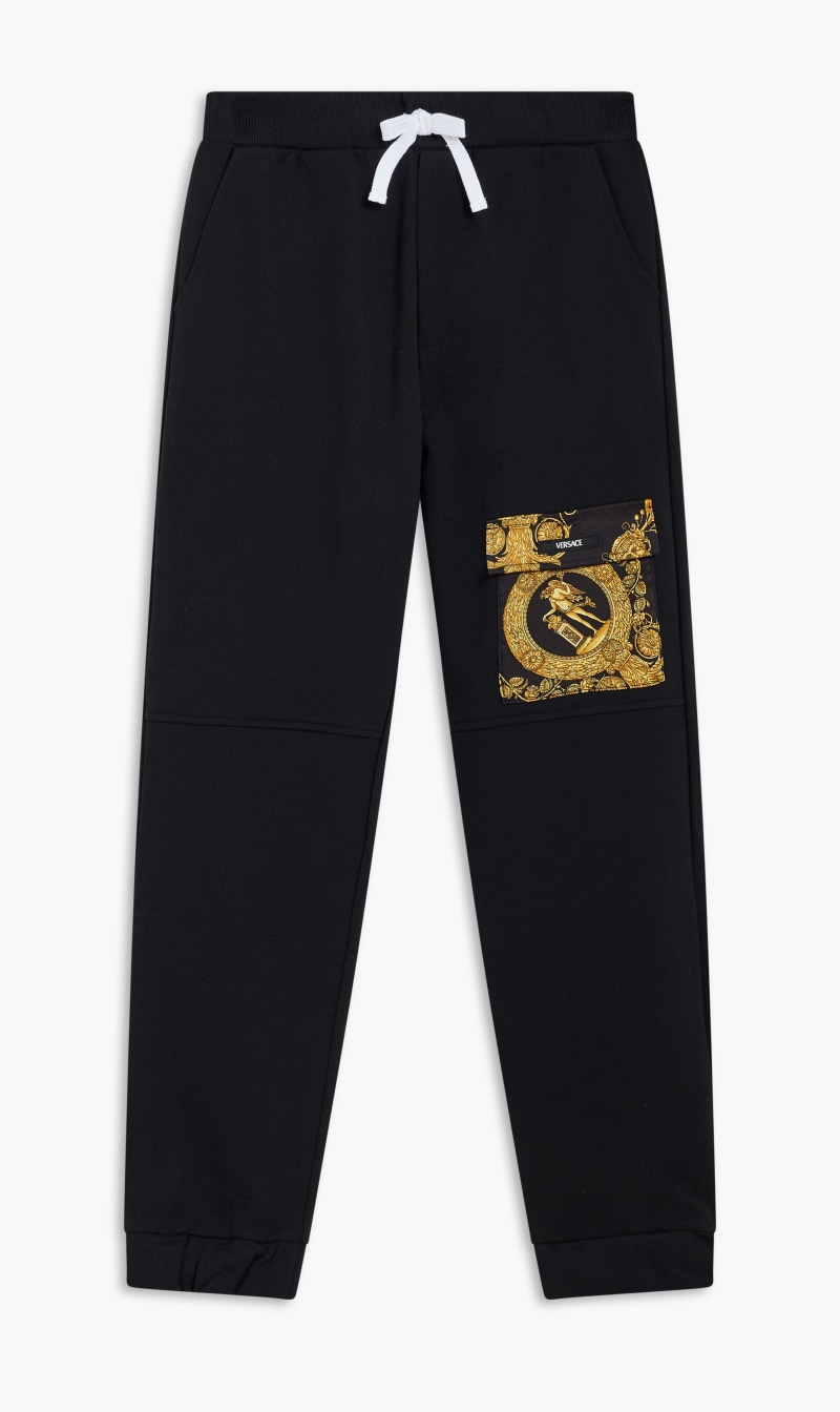 

Versace Black Sweatpant Fleece + Maschera Baroque Kids Poly Twill for Kids | The Deal Outlet