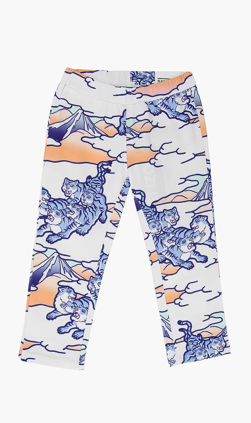 

Kenzo White All Over Printed Jeggings for Girls | The Deal Outlet