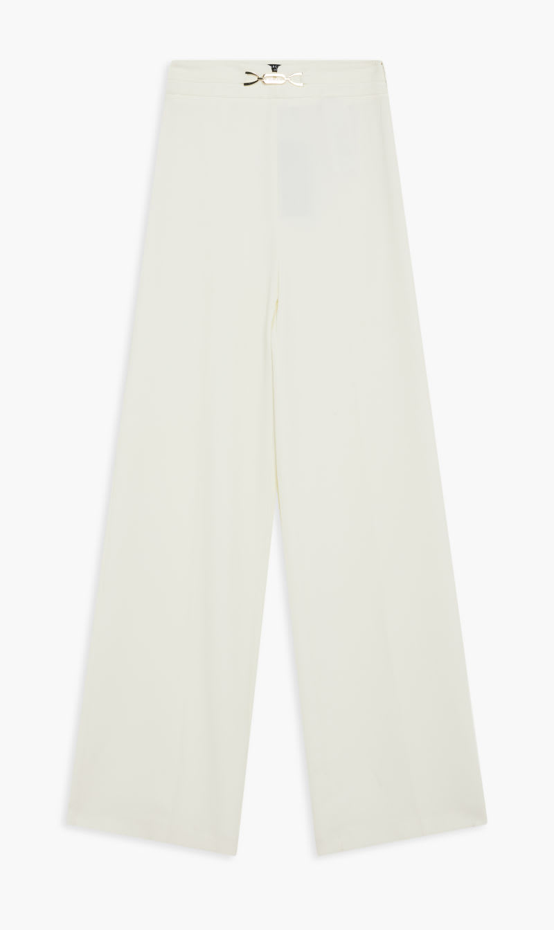 

Guess White Sharon Wide Pant for Women | The Deal Outlet