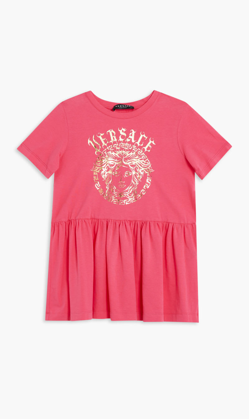 

Versace Multi-color Dress Jersey + Medusa Logo Print for Girls | The Deal Outlet