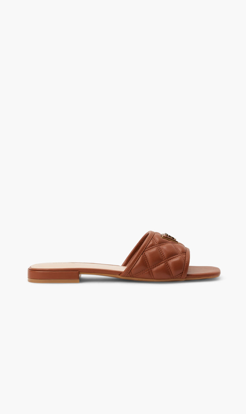 

Guess Brown Tameli Quilted Mules for Women | The Deal Outlet