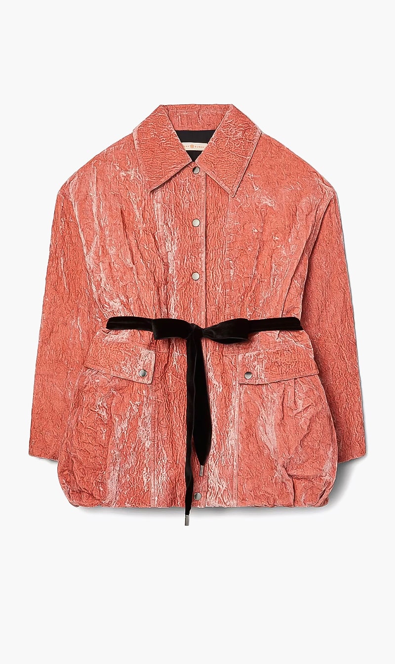 

Tory Burch Velvet Anorak Jacket