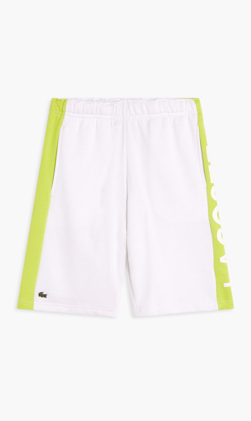 

Lacoste White Jersey Stretch Shorts | The Deal Outlet