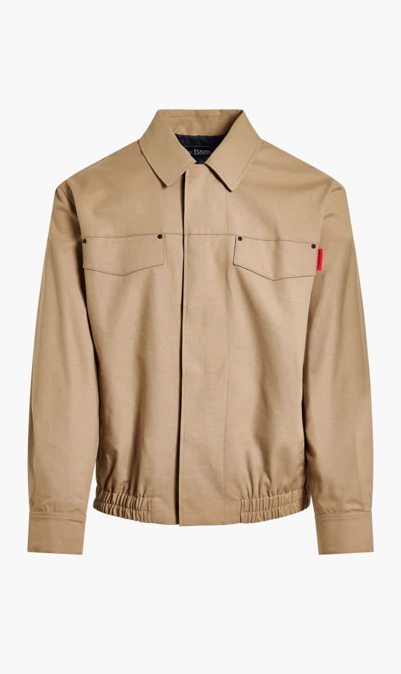 

Karl Lagerfeld Beige Tailored Day Blouson for Men | The Deal Outlet