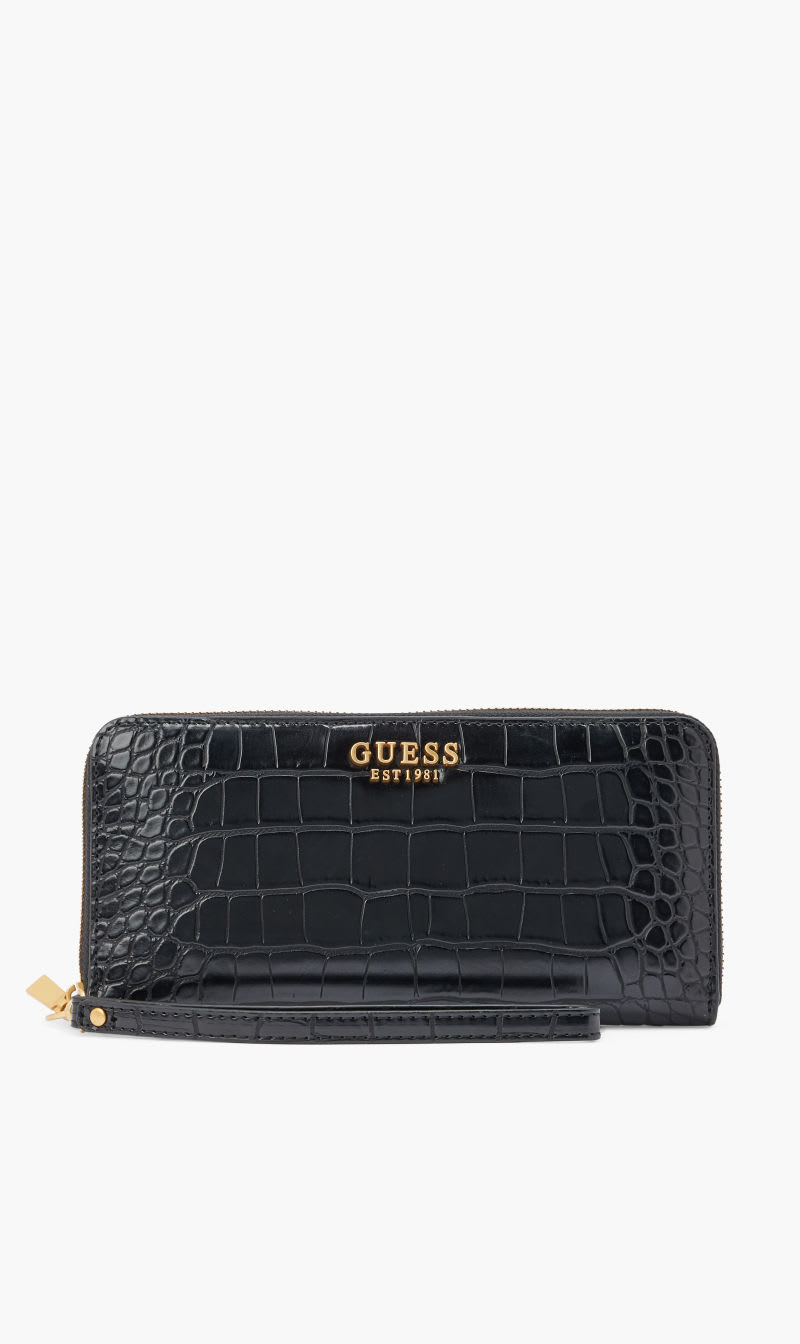 

Guess Black Laurel Slg Large Zip Around for Women | The Deal Outlet