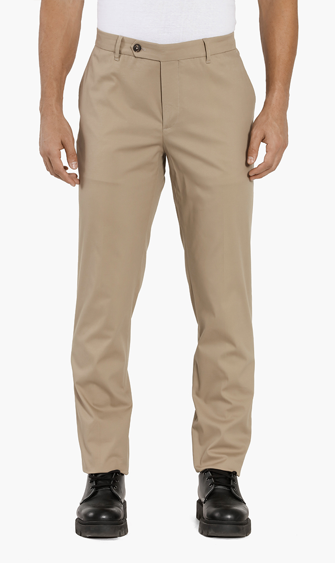 

Pal Zileri Brown Slim Fit Cotton-blend Trouser for Men | The Deal Outlet