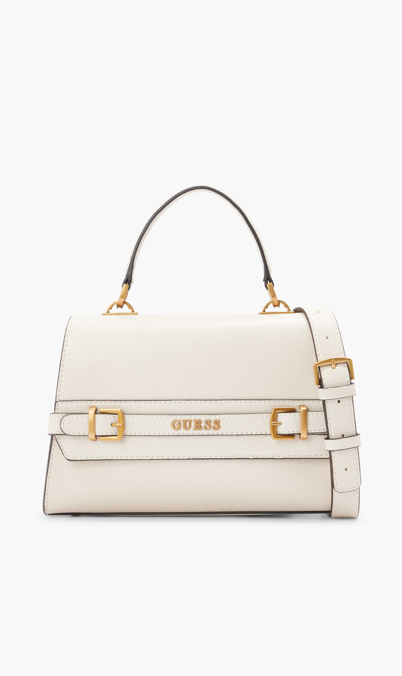 

Guess White Sestri Top Handle Flap for Women | The Deal Outlet