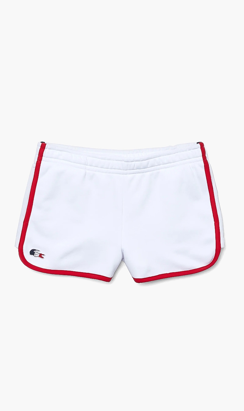 

Lacoste White Classic Logo Shorts for Women | The Deal Outlet