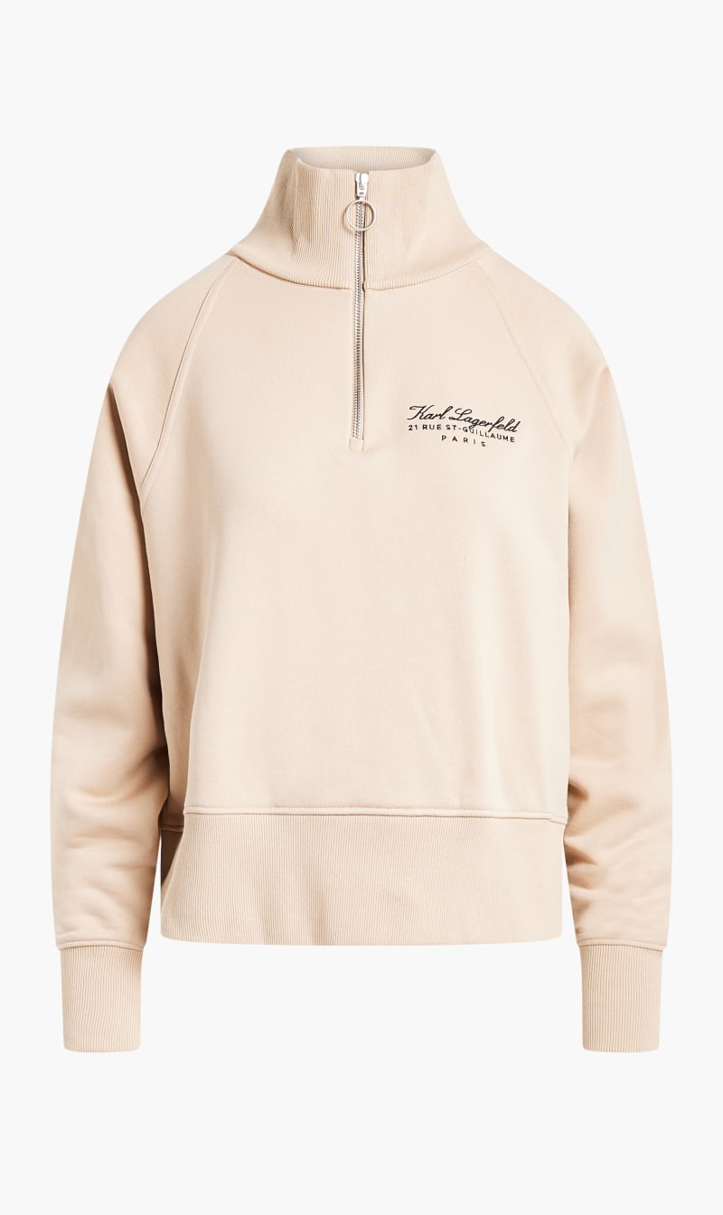 

Karl Signature Half Zip, Beige