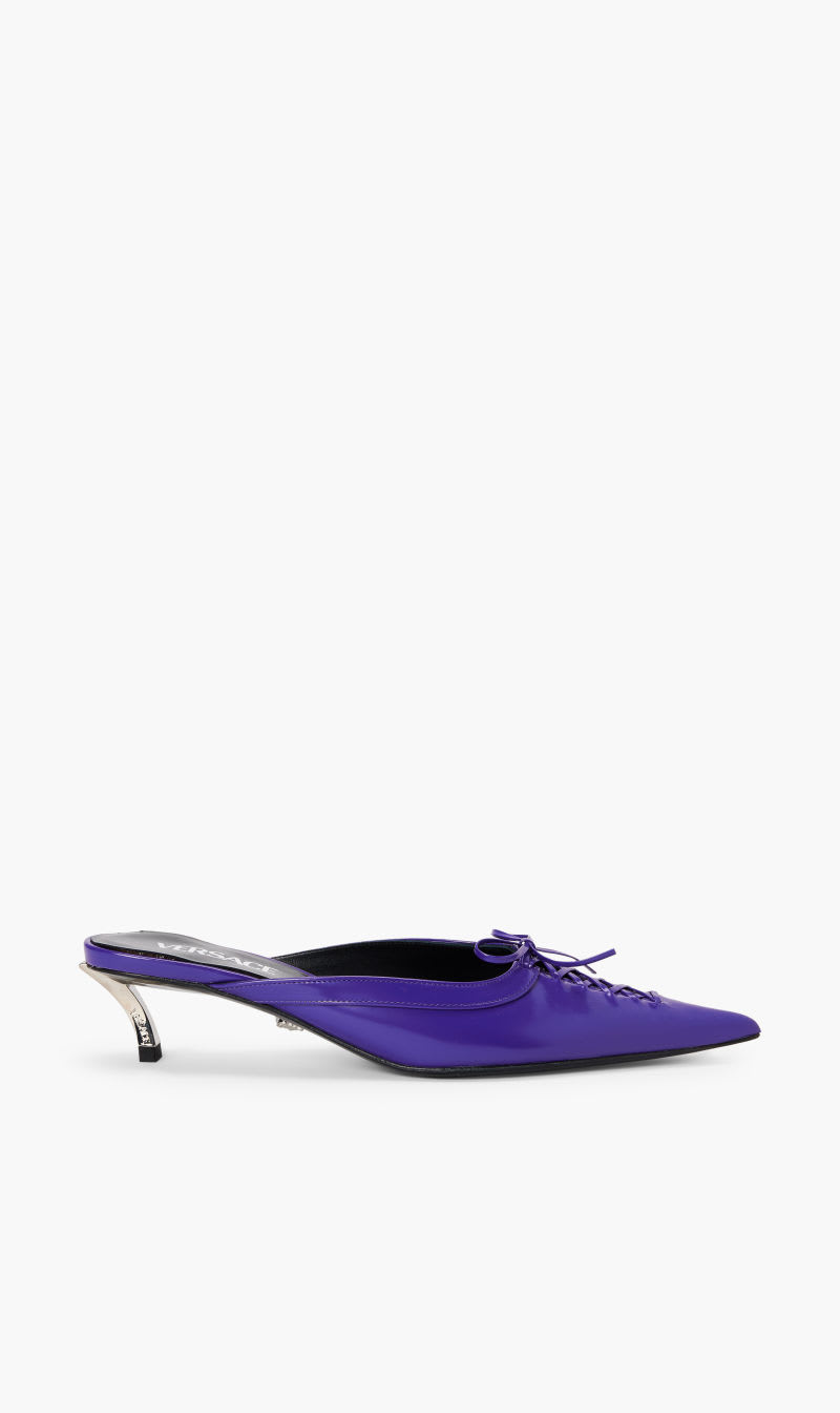 

Versace Purple Plain Kitten Heel for Women | The Deal Outlet