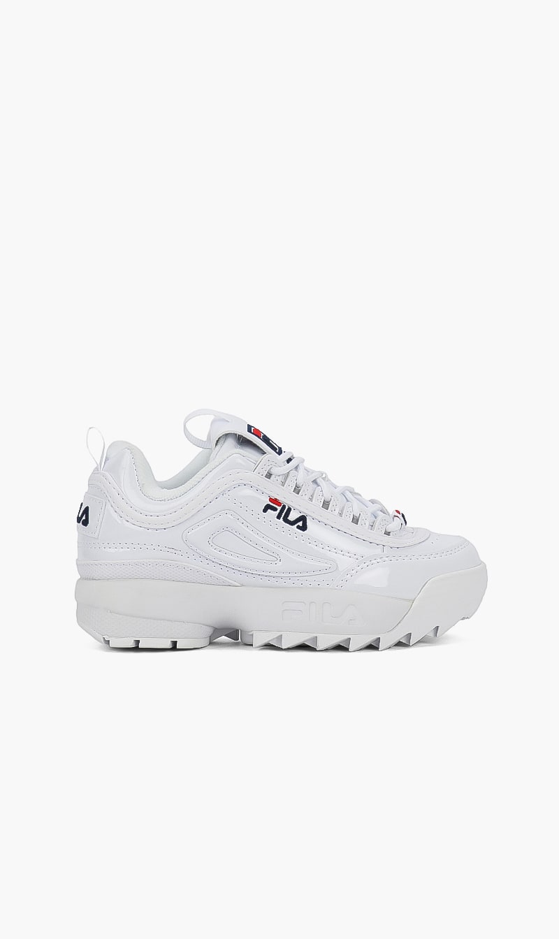 

Fila White Disruptor Ii Premium Sneakers for Boys | The Deal Outlet