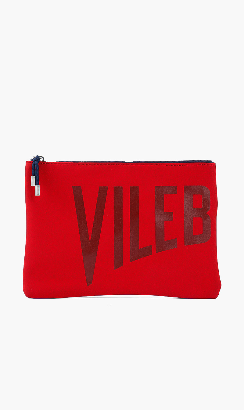 

Zipped Beach Pouch, Red