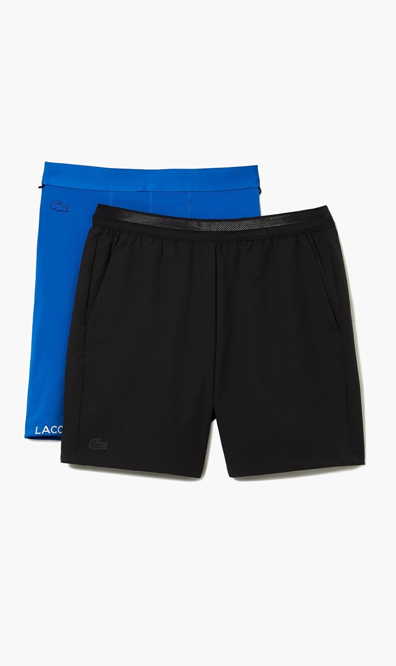 

Lacoste Black Classic Gps Coordinates Shorts for Men | The Deal Outlet