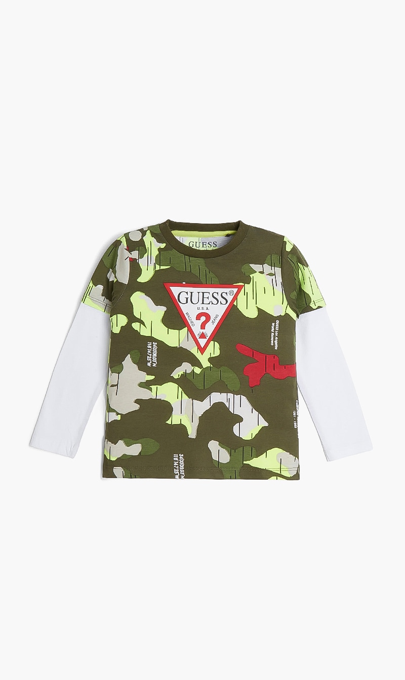 

Guess Green Logo Long Sleeves Tshirt for Boys | The Deal Outlet