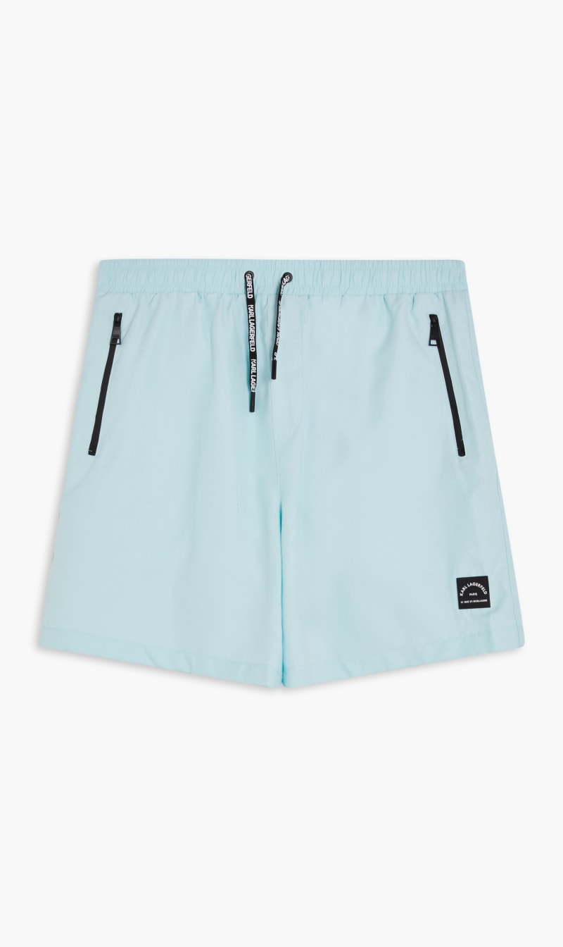 

Karl Lagerfeld Blue Tonal Med Boardshorts for Men | The Deal Outlet