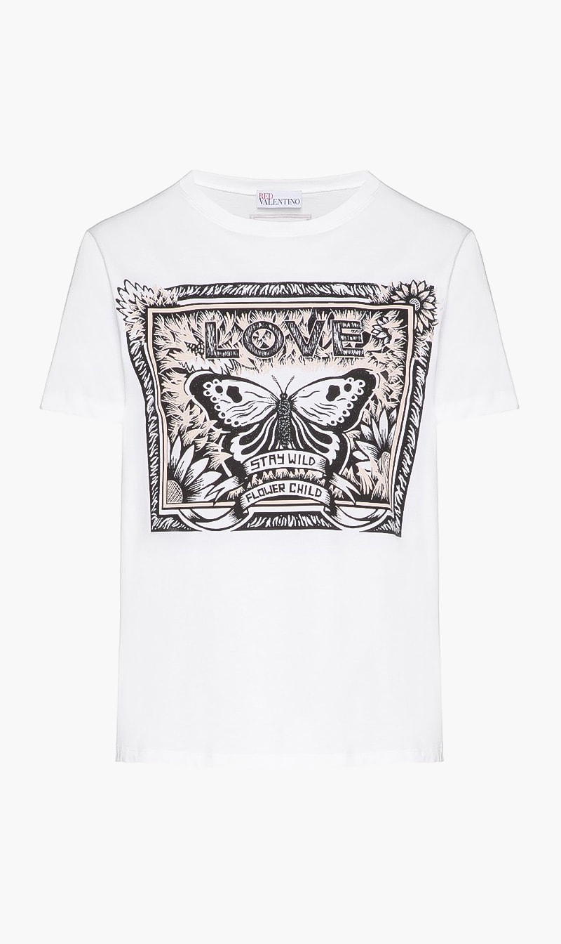 

Red Valentino Butterfly Printed T-shirt