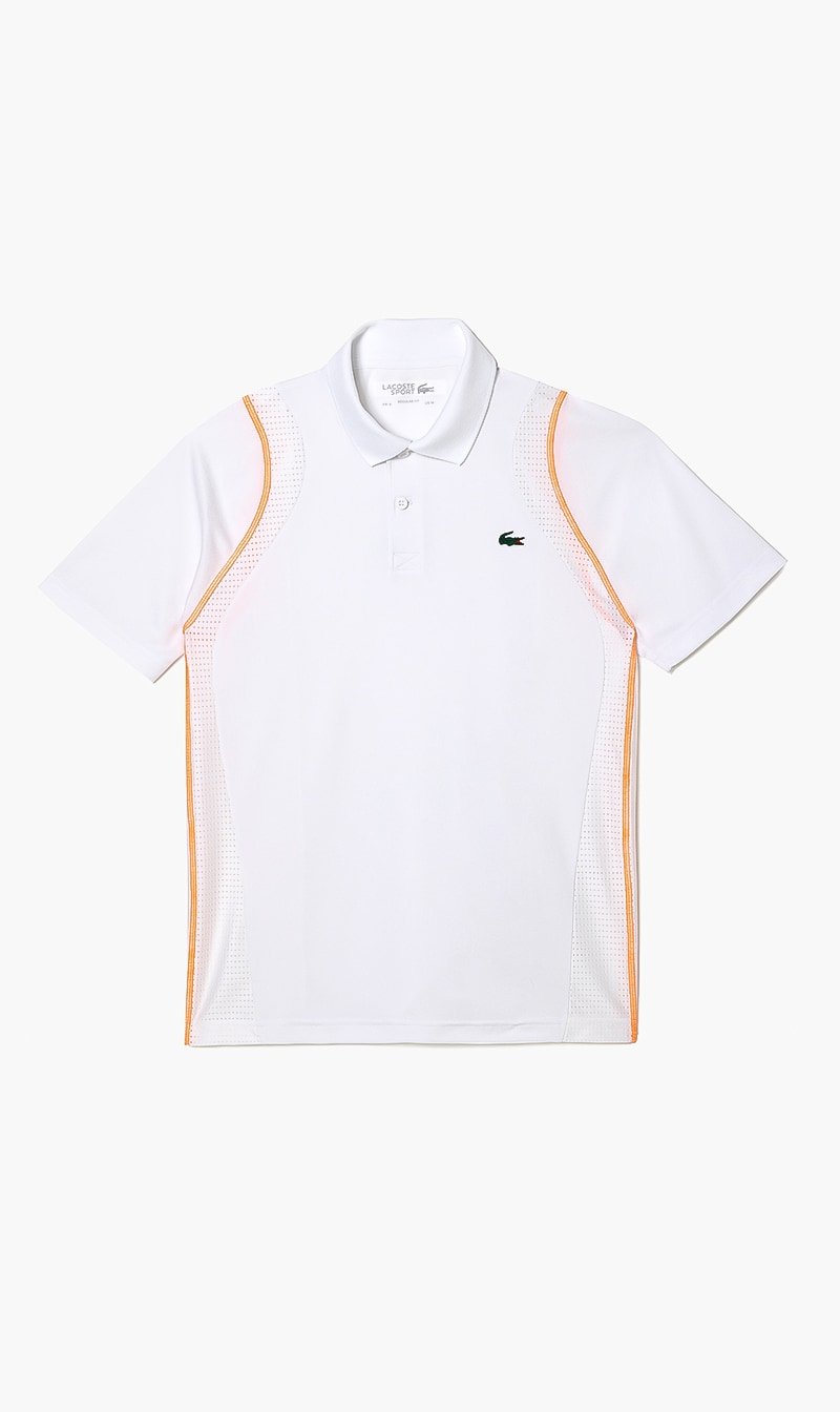 

Lacoste White Tennis Recycled Polyester Polo Shirt for Men | The Deal Outlet