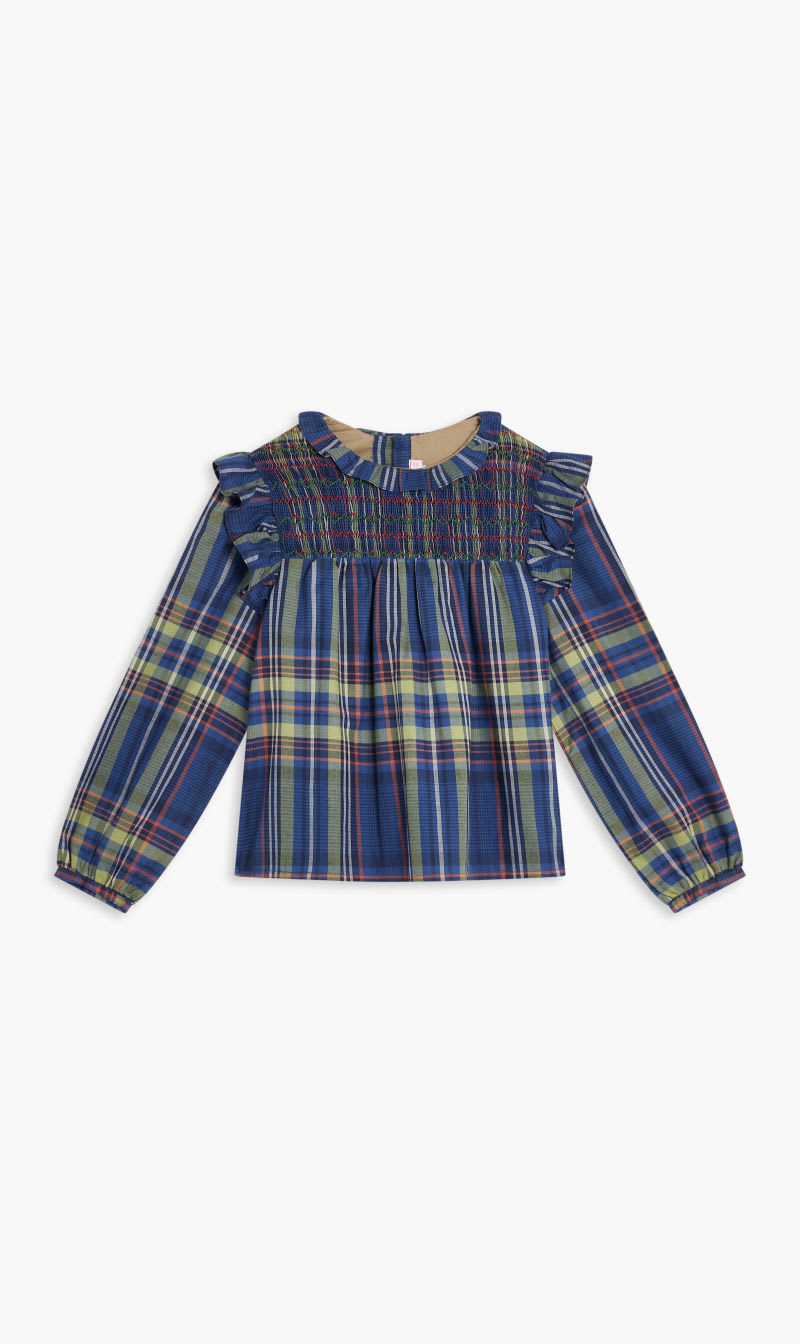 

Bonpoint Blue Blouse Domitille for Girls | The Deal Outlet