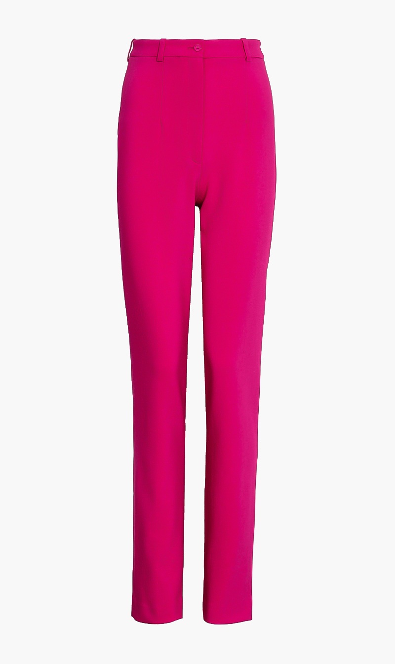 

Michael Kors Pink Solid Plain Belted Pants for Women | The Deal Outlet