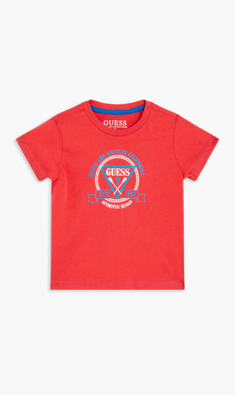 

Guess Red Organic Cotton T-shirt for Boys | The Deal Outlet