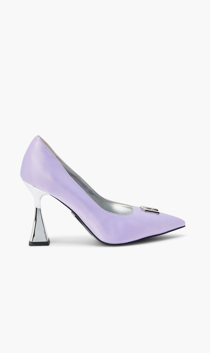 

Karl Lagerfeld Purple Debut Brooch Court Heels for Women | The Deal Outlet