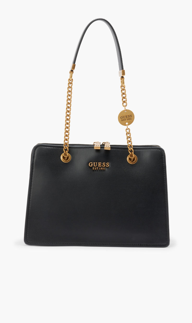 

Guess Black Iseline Gfriend Shldr Sathcel for Women | The Deal Outlet