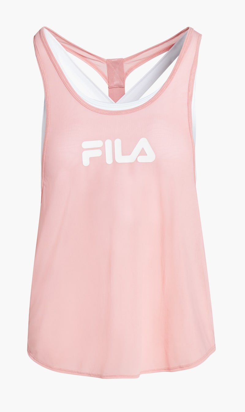 

Fila Pink Layered Vest With Crystal Aop for Women | The Deal Outlet