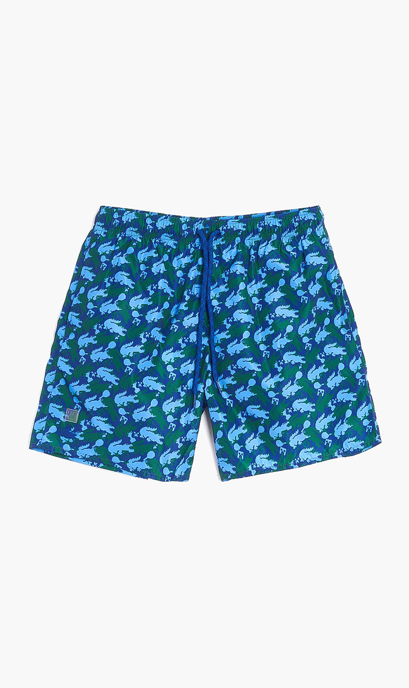 

Lacoste X Minecraft Print Light Swimming Trunks, Green