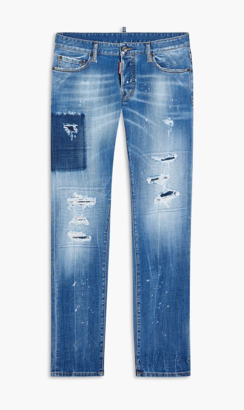 

Dsquared2 Blue Pants 5 Pockets for Men | The Deal Outlet