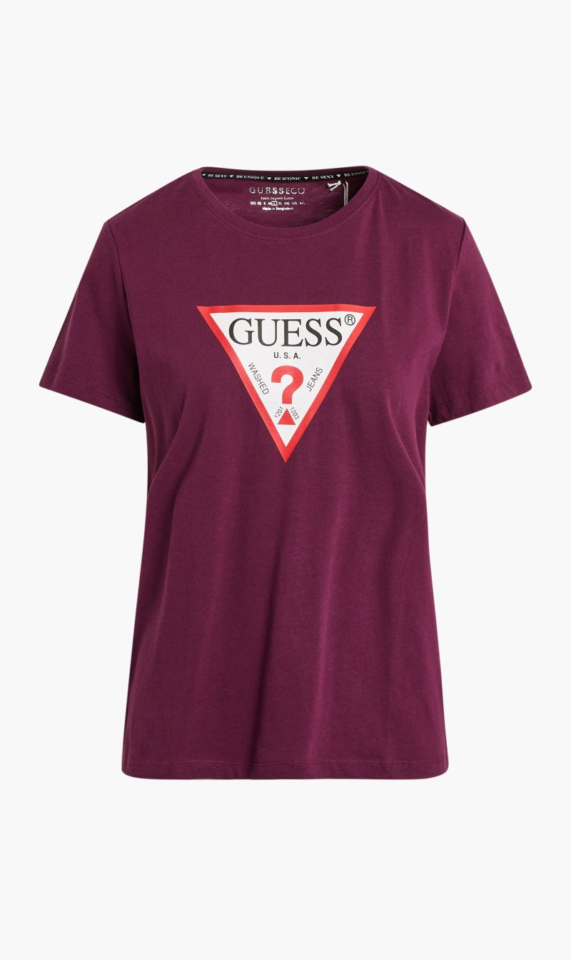 

Guess Purple Original Cotton Tee for Women | The Deal Outlet