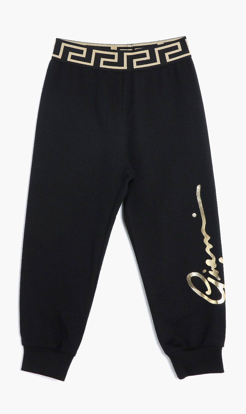 

Logo Print Joggers, Black