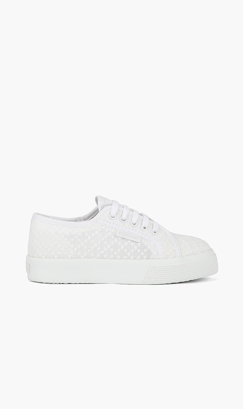 

Superga White Macrame Sneakers for Girls | The Deal Outlet