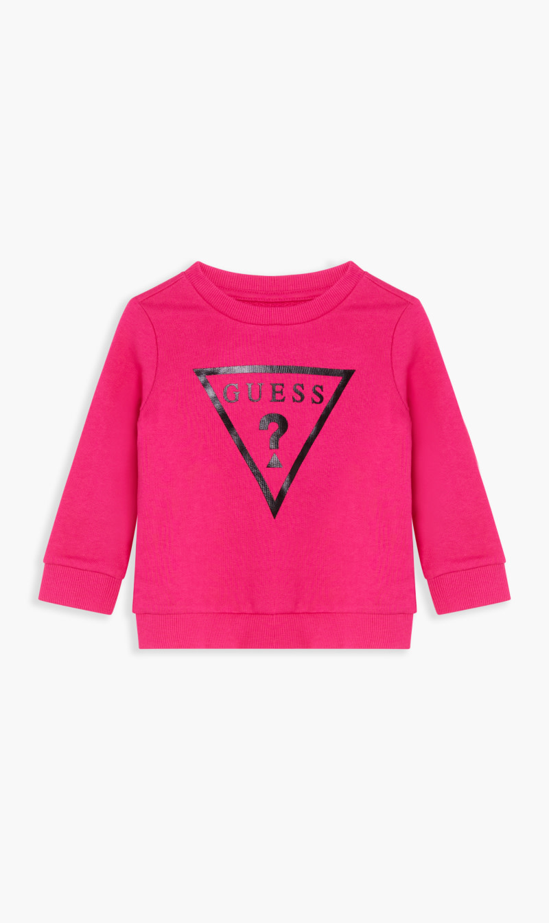 

Guess Pink Crew Neck Active Top Wchest T for Girls | The Deal Outlet