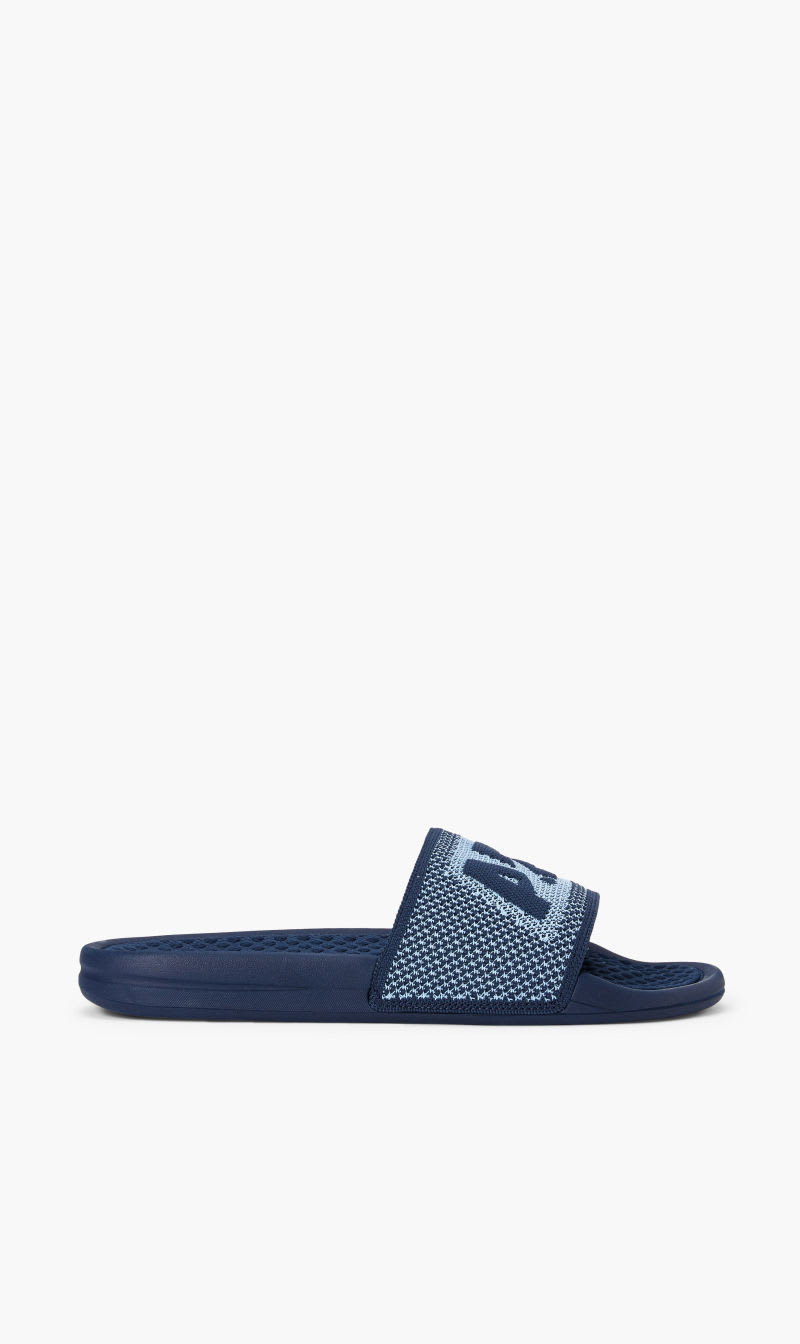 

Athletic Propulsion Labs Blue Big Logo Slide for Men | The Deal Outlet