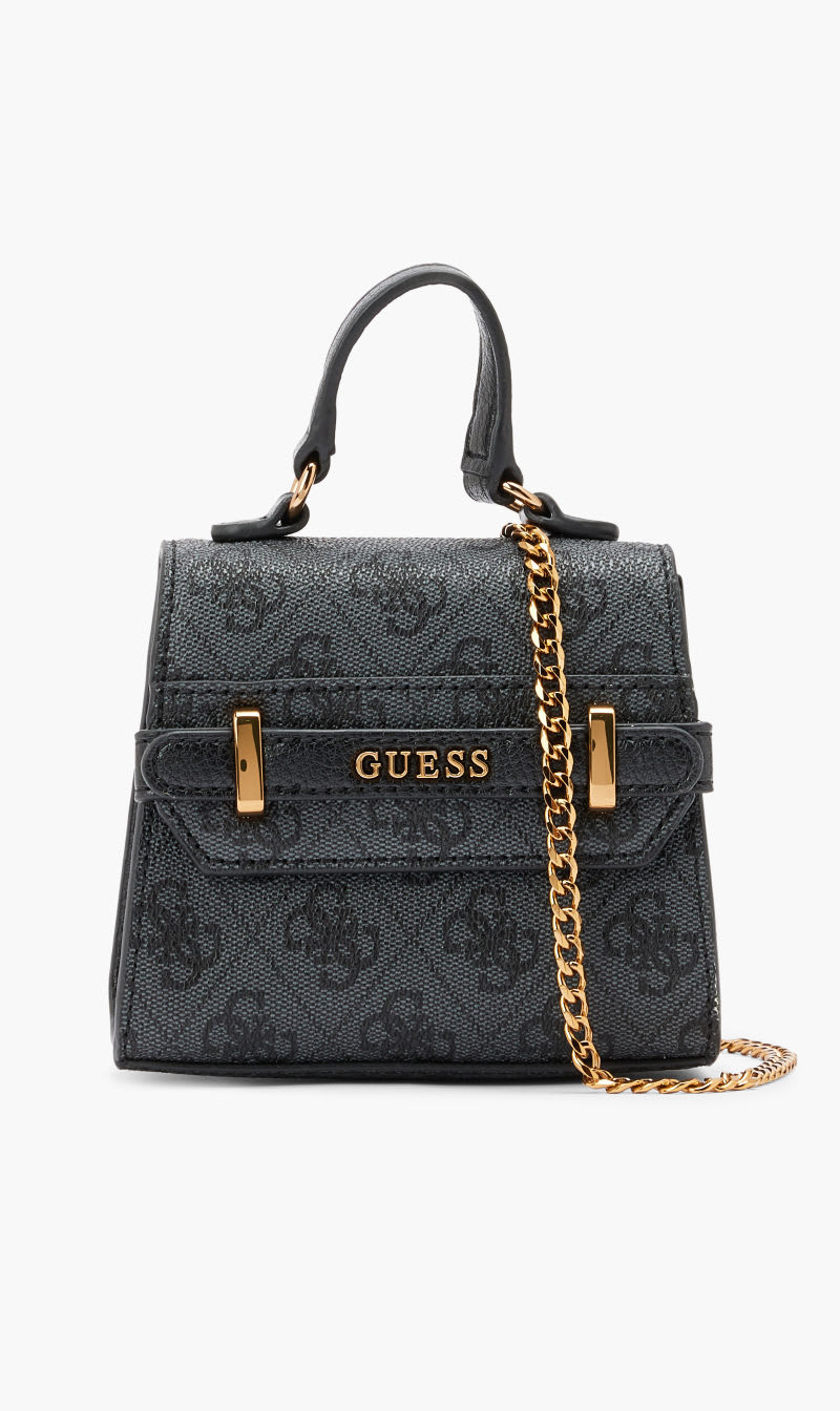 

Guess Black Sestri Logo Micro Mini for Women | The Deal Outlet